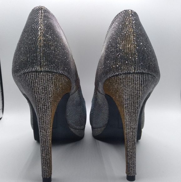 Fioni Night | "Holly"  sparkle gold/silver heels - Picture 5 of 9